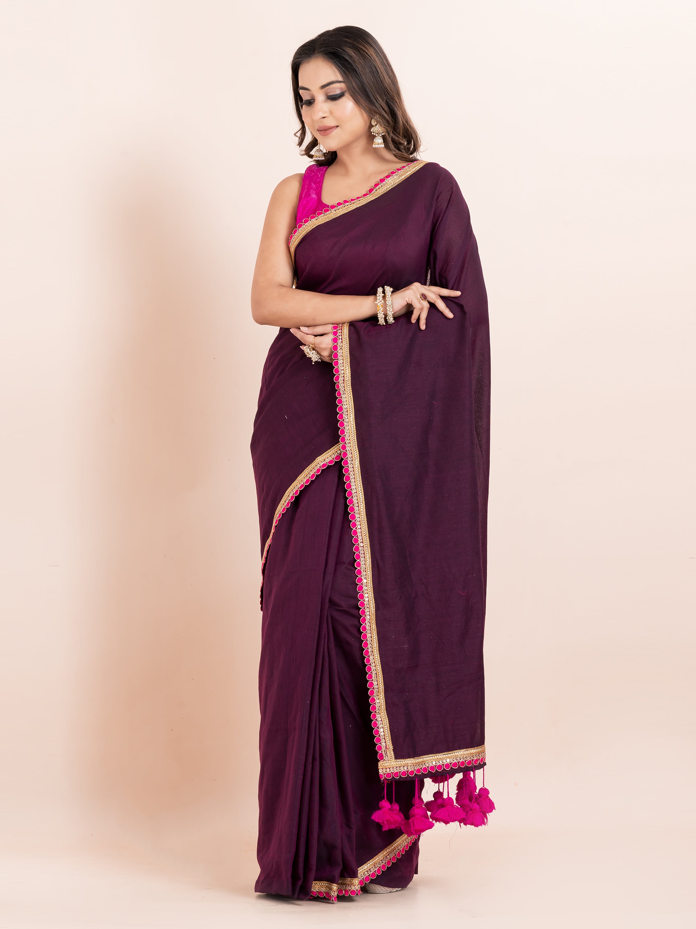 Khadi cotton saree