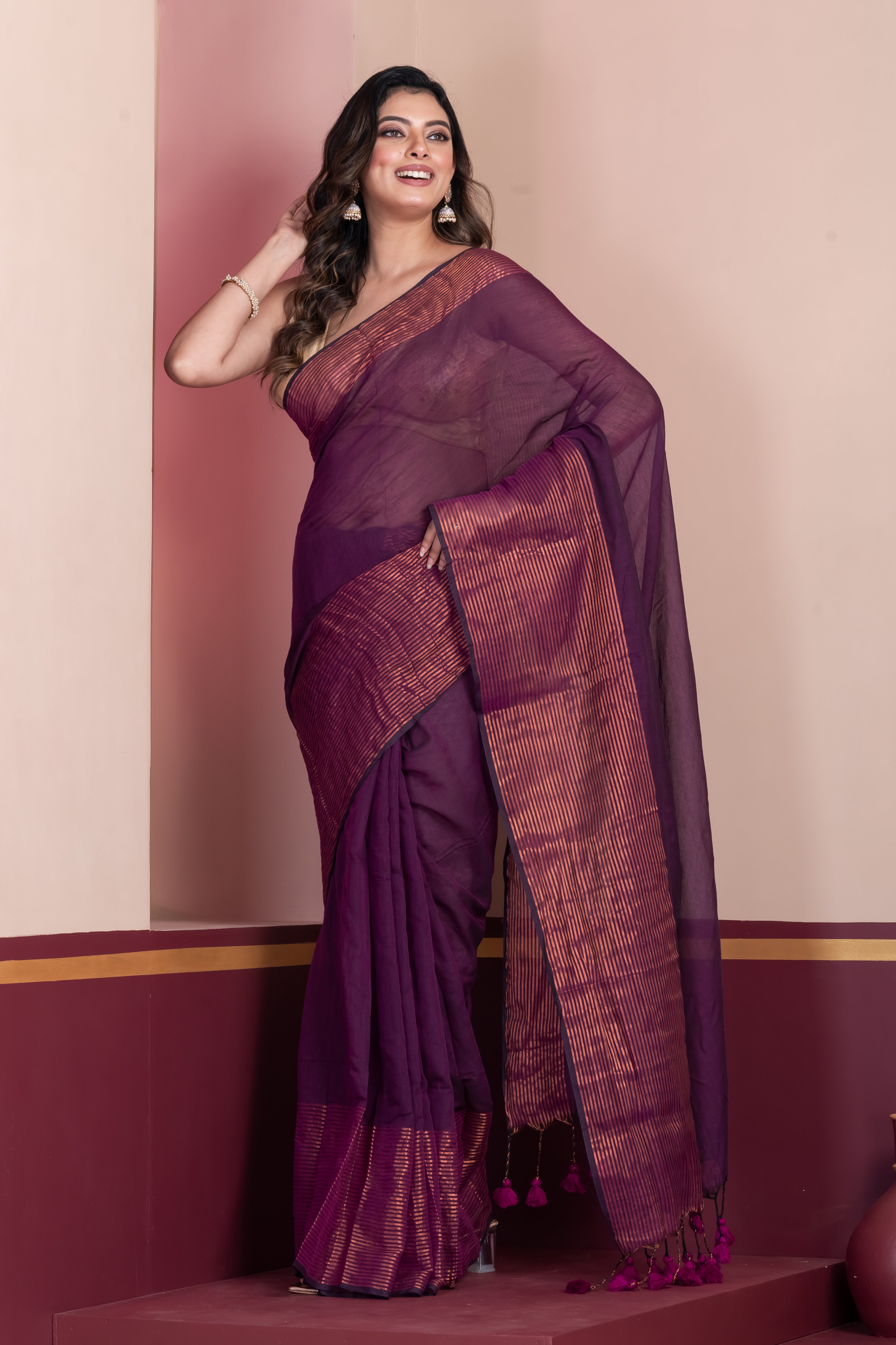 Mulcotton saree