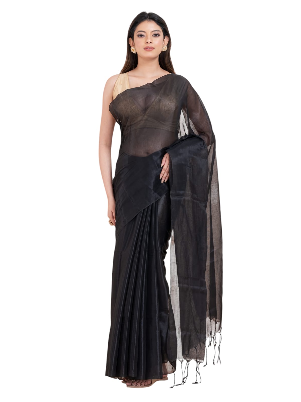 Tissue cotton saree