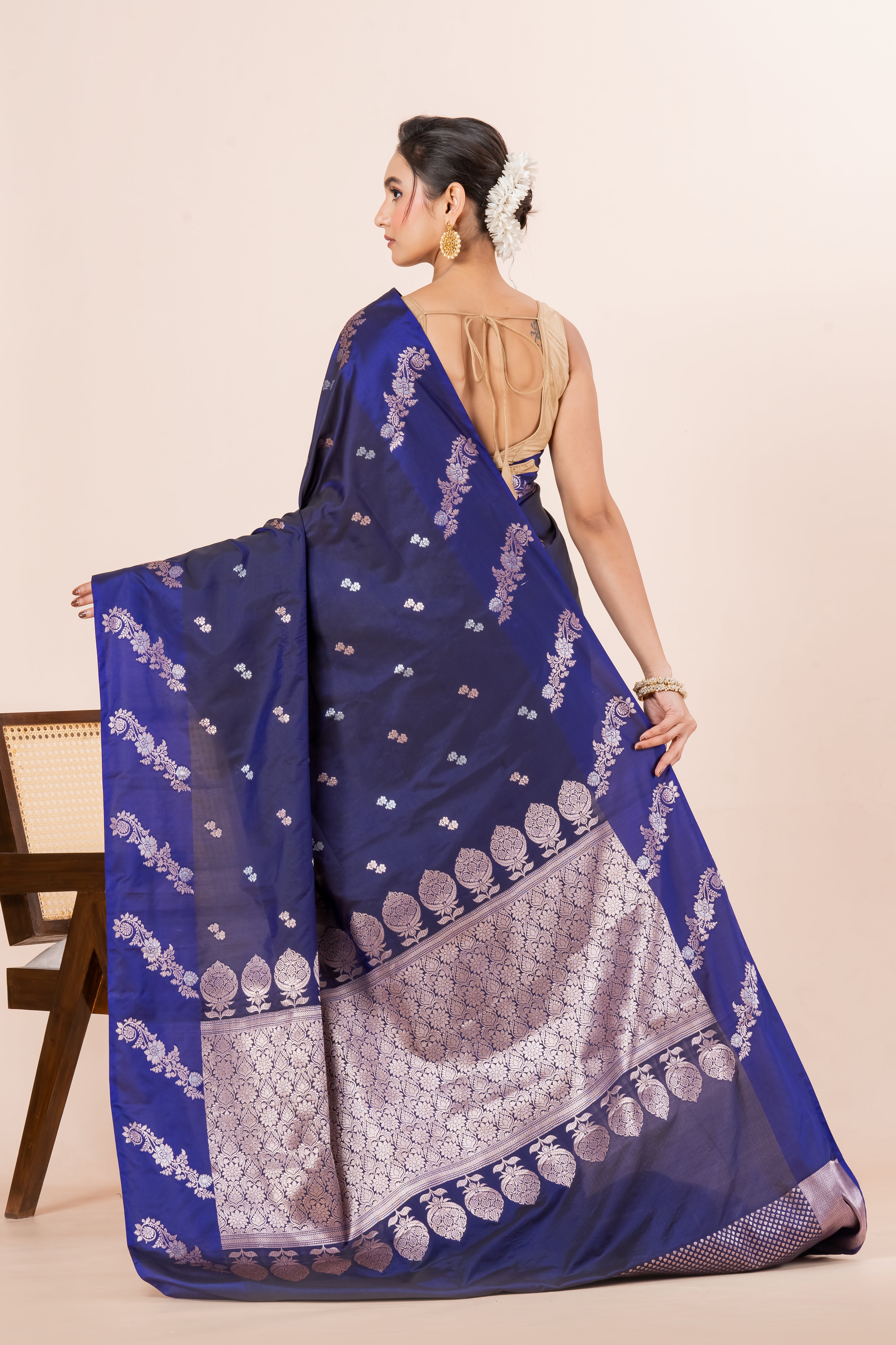 Benarasi raw mango silk saree.