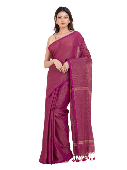 Cotton silk saree.