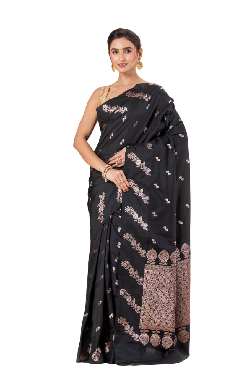 Benarasi raw mango silk saree.