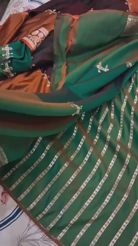 Mashru silk saree